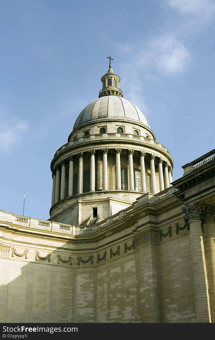 Doom of the pantheon in Paris France