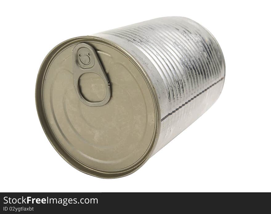 Tin can isolated with path. Tin can isolated with path