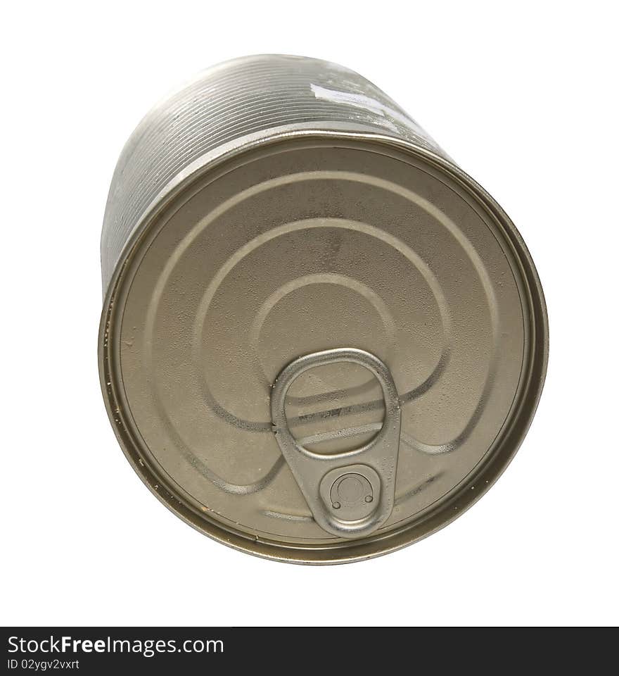 Tin Can Isolated With Path