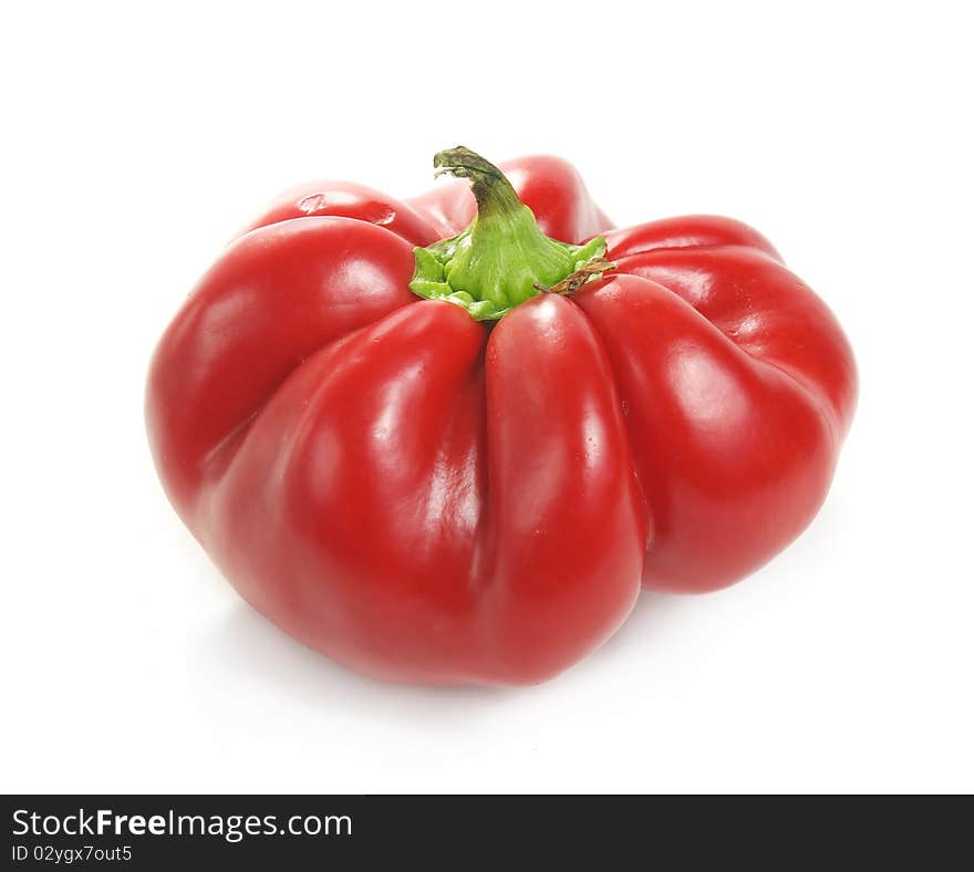 Bulgarian Red pepper isolated