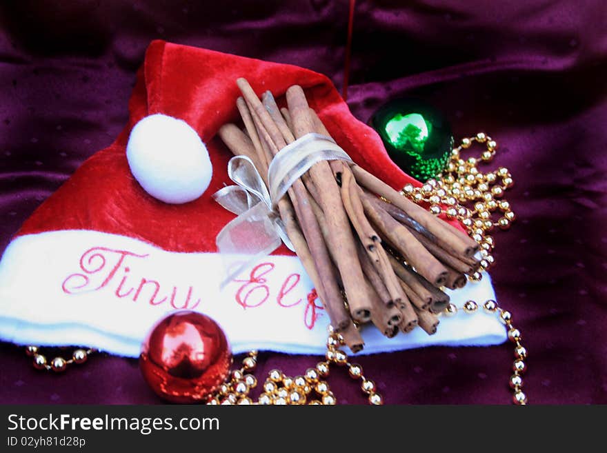 Christmas hat with bulbs