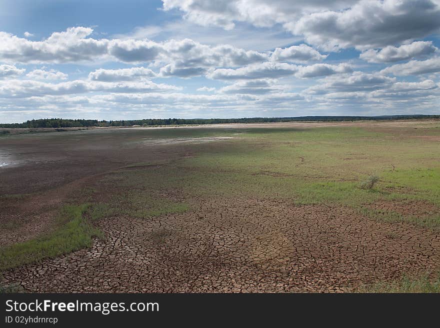 Dried Earth near the lake