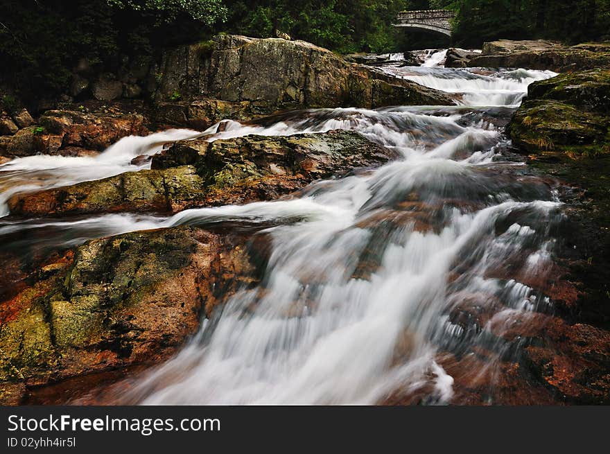 The river Bear Creek in the national park Krkonose in the Czech Republic