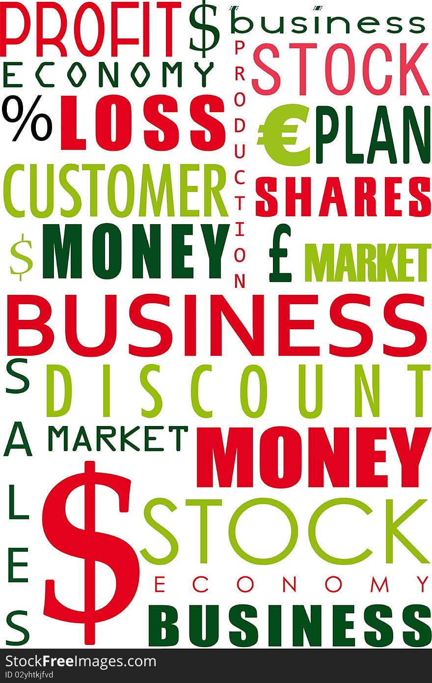 Business word collage