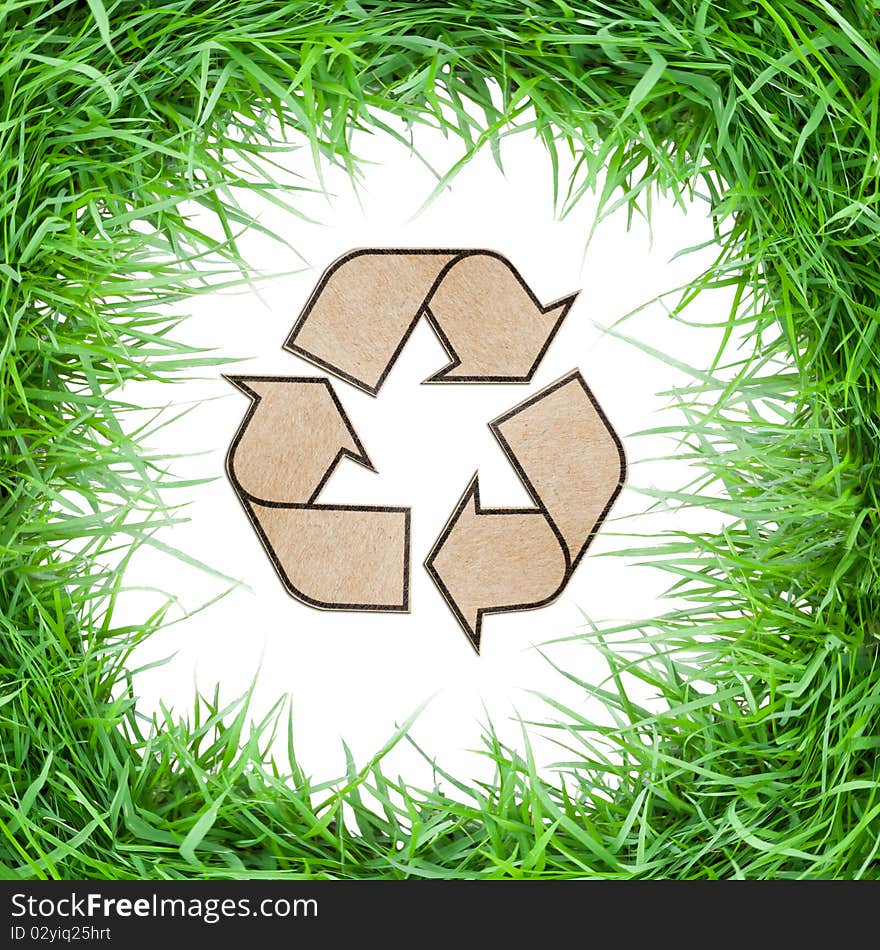 GRASS RECYCLE SYMBOL