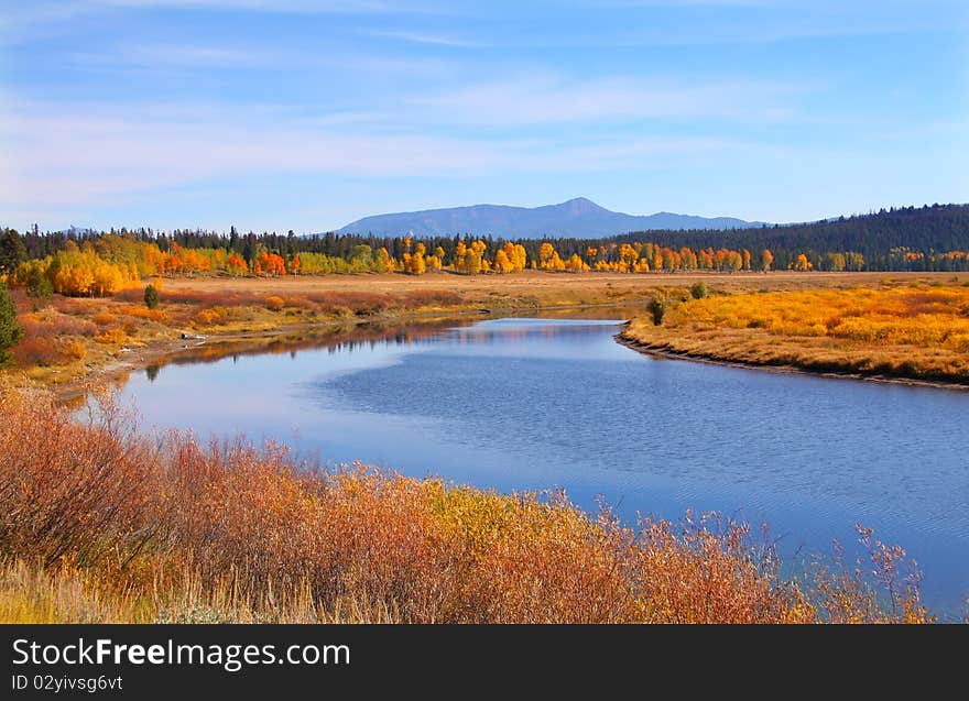 Snake river in Grand Tetons national park