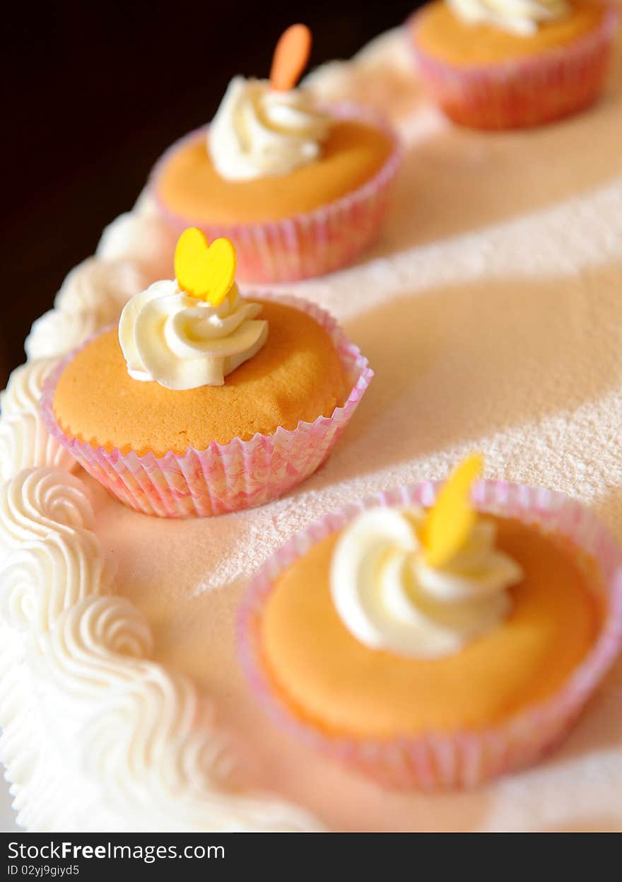 Cup-cake in wedding event