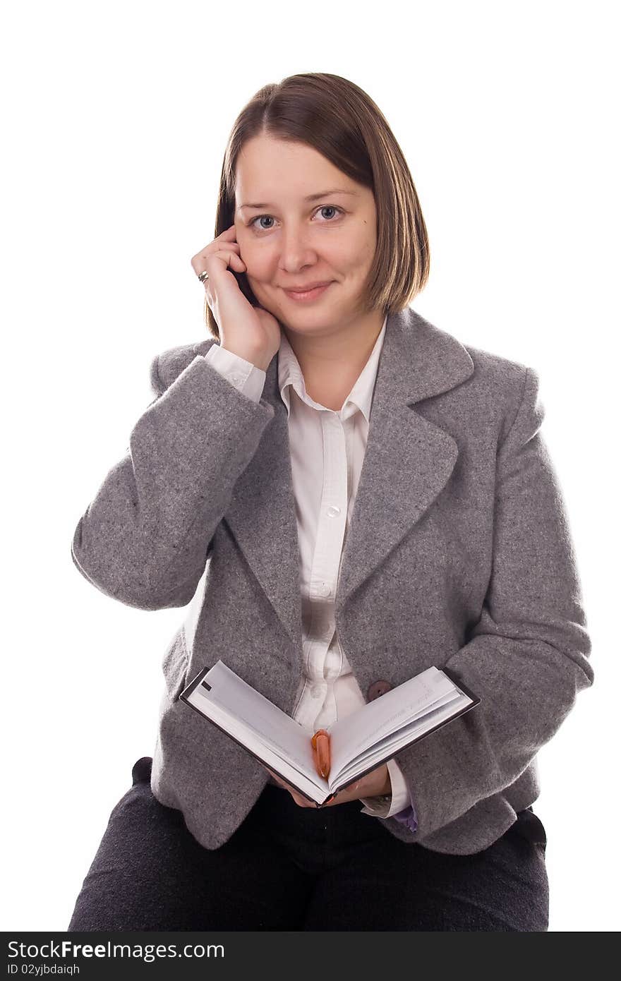 Business woman in a suit