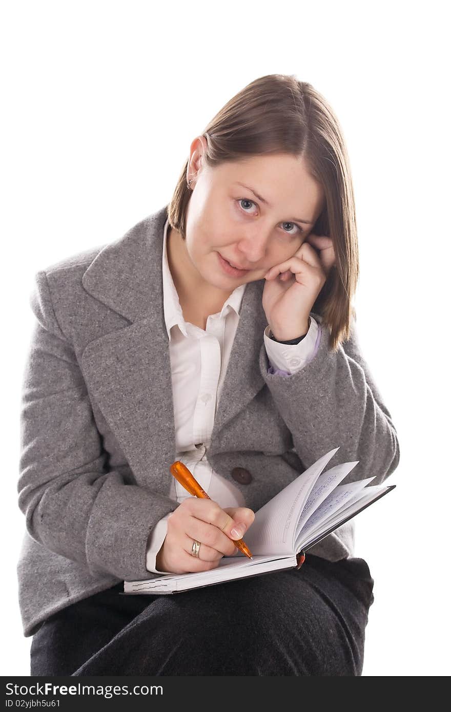 Business woman in a suit