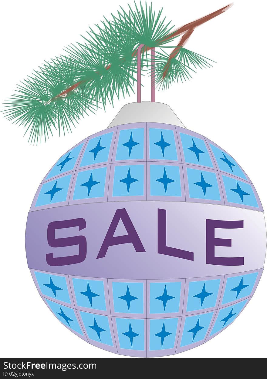 New Year's sphere with an inscription sale. New Year's sphere with an inscription sale