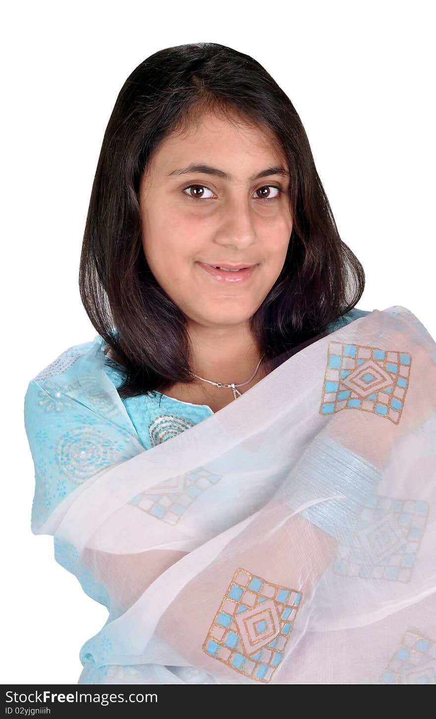 A gorgeous,sweet,traditional indian girl looking at the cameraman. A gorgeous,sweet,traditional indian girl looking at the cameraman.