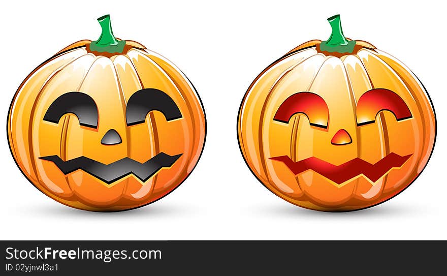 Pumpkin isolated on white background