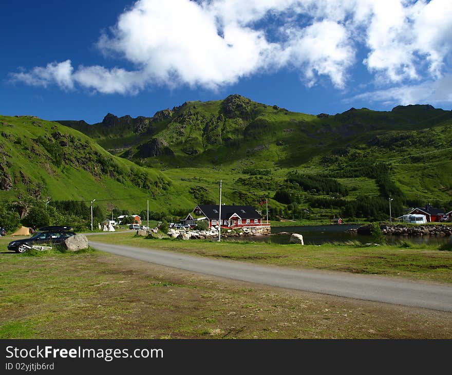 Camping place ,Lofoten Islands, Norway