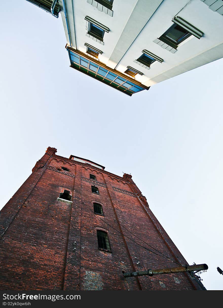 Two buildings as apposed to. Two buildings as apposed to