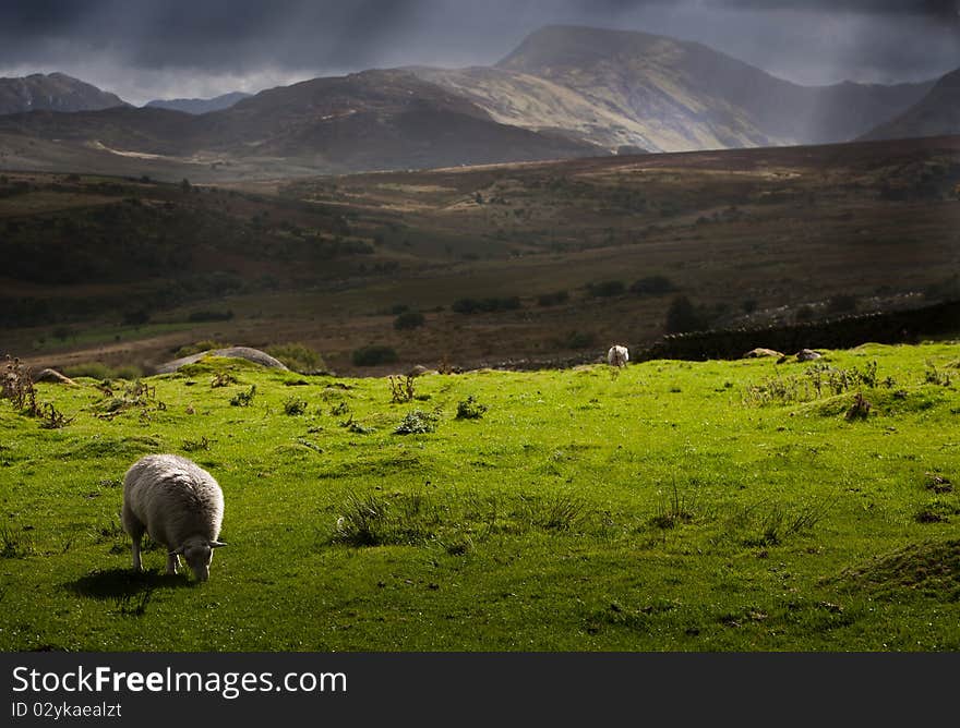 Stormy weather in Wales