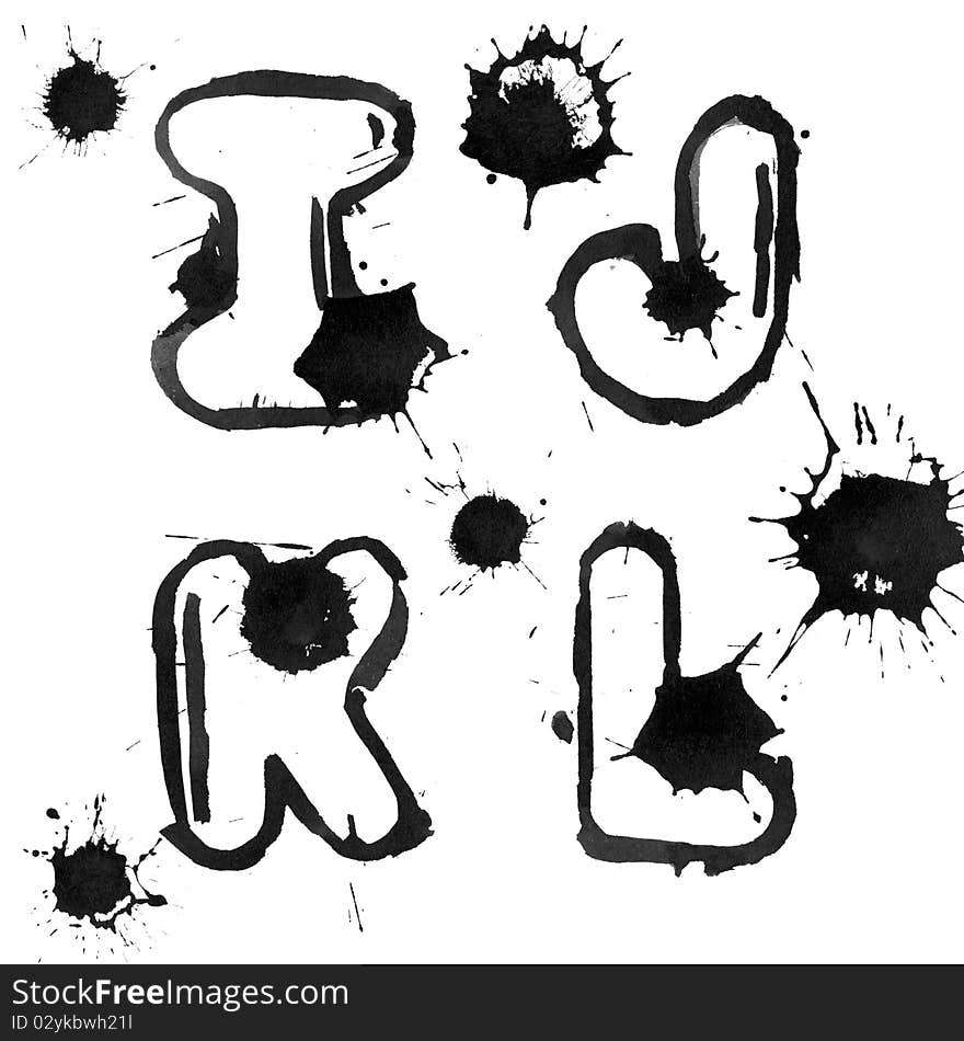 Ink alphabet