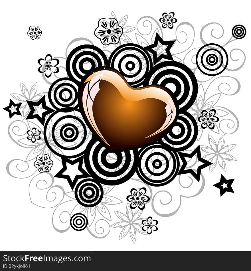 Lovely heart for valentine s day