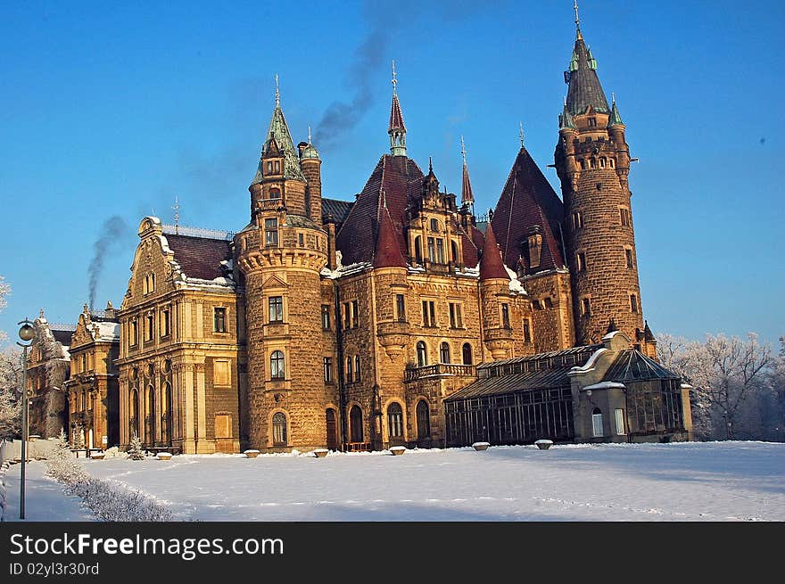 Castle during winter.