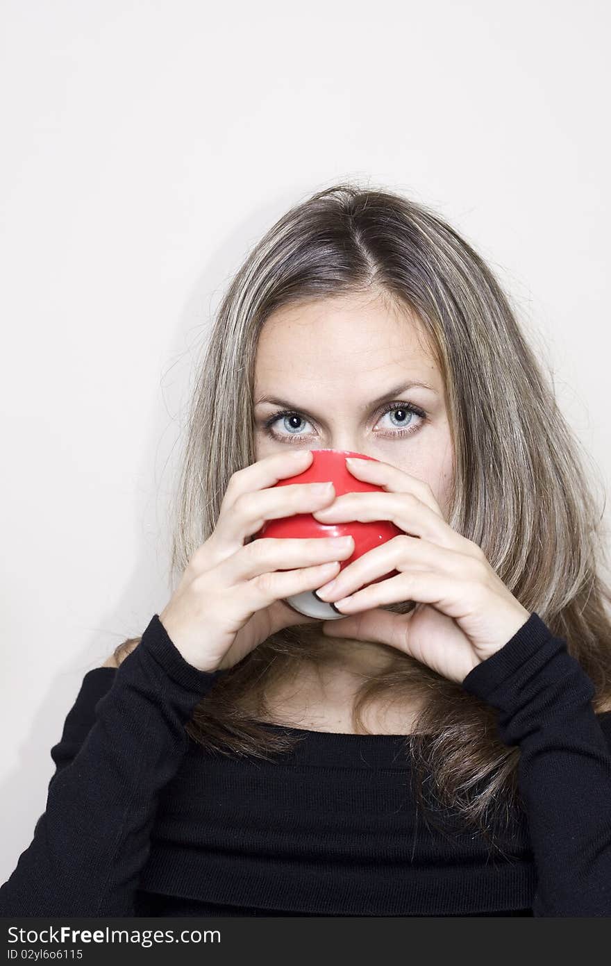 Beautiful Woman With Cup