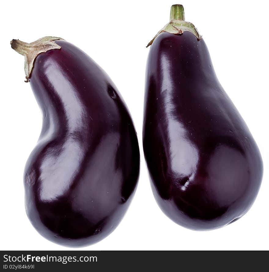 Fresh aubergines