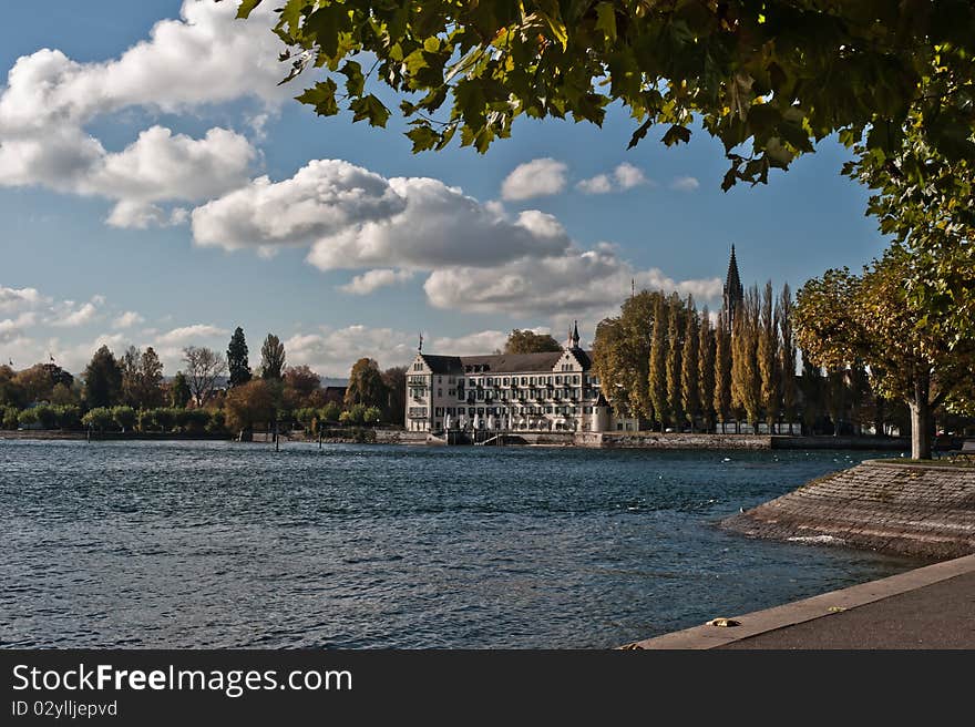 Cityscape of constance, germany at fall. Cityscape of constance, germany at fall