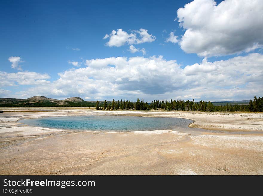 Lower geyser basin  yellow stone national park. Lower geyser basin  yellow stone national park