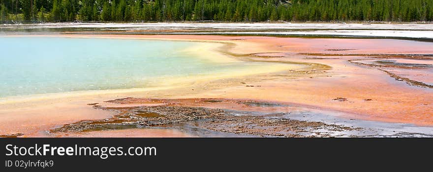 Midway geyser basin yellow stone national park. Midway geyser basin yellow stone national park