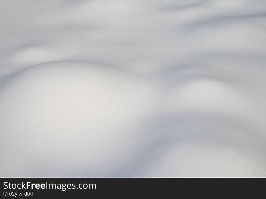 Fresh snow surface on the winter sun. Fresh snow surface on the winter sun