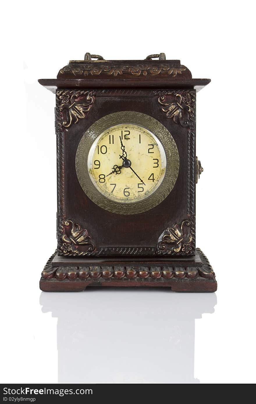 Old wooden clock