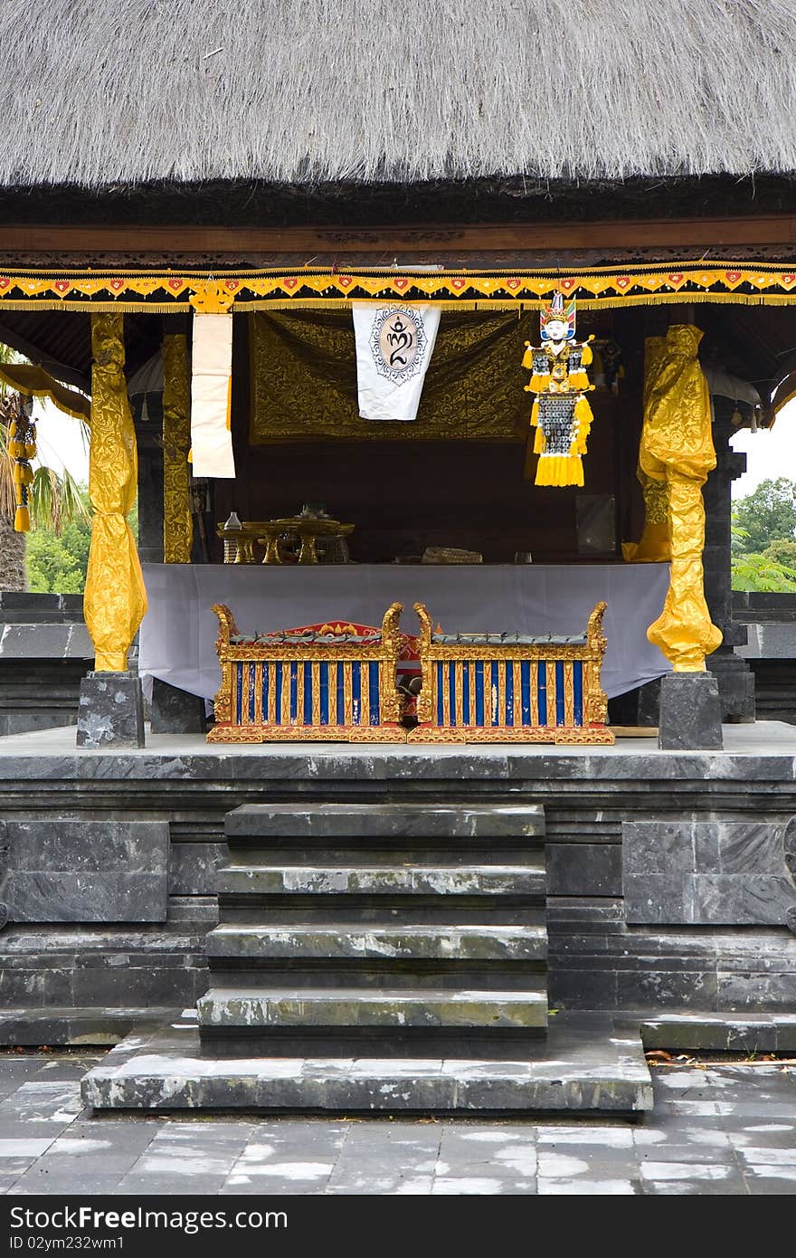 Asian temple - stoopa altar closeup. Asian temple - stoopa altar closeup