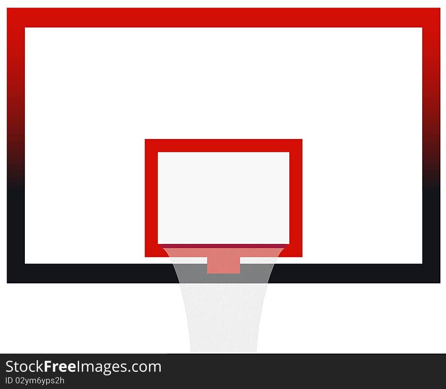 Vector Illustration of the Basketball Court Board