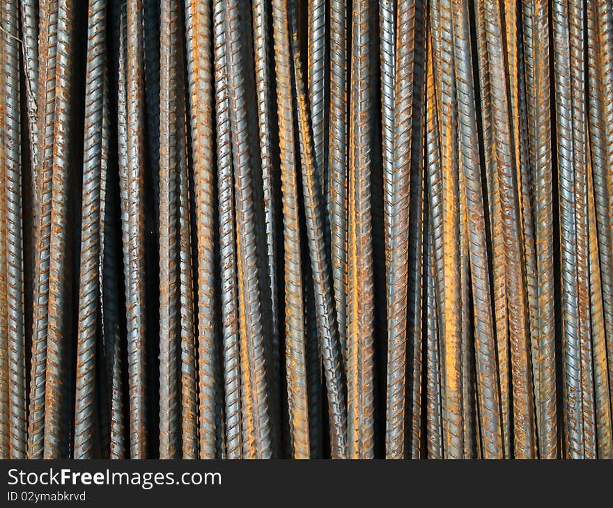 Deformed bars steel shafts used in general construction