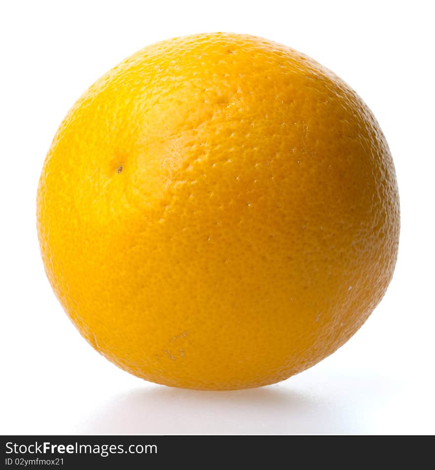 Ripe oranges closeup on white background. Ripe oranges closeup on white background