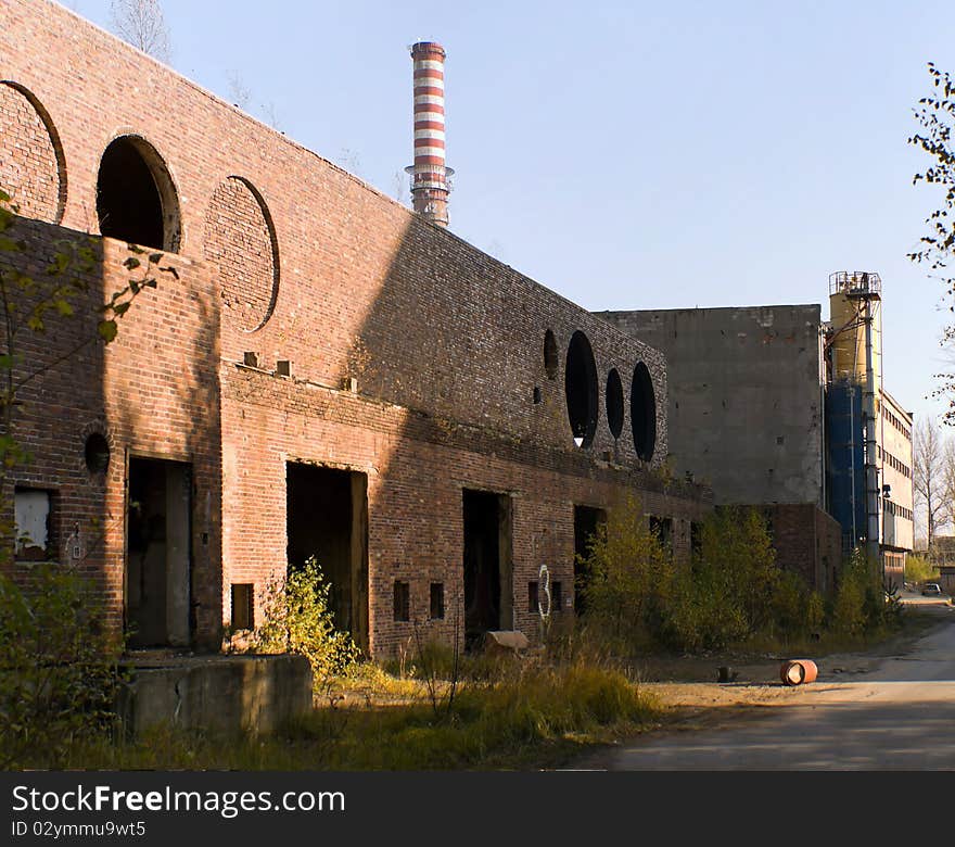 Ruins of a very heavily polluted industrial factory, the place was known as one of the most polluted towns in Europe.