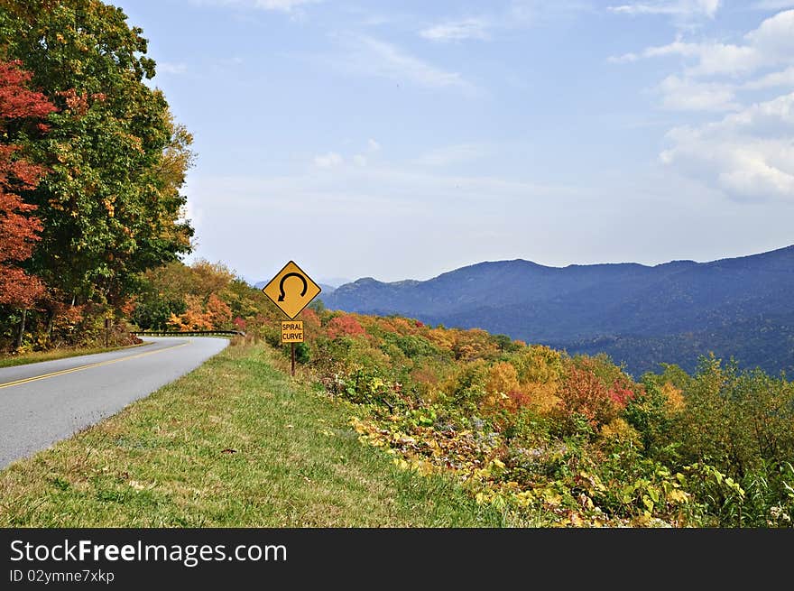 A unique sign on the Blue Ridge Highway. A unique sign on the Blue Ridge Highway.