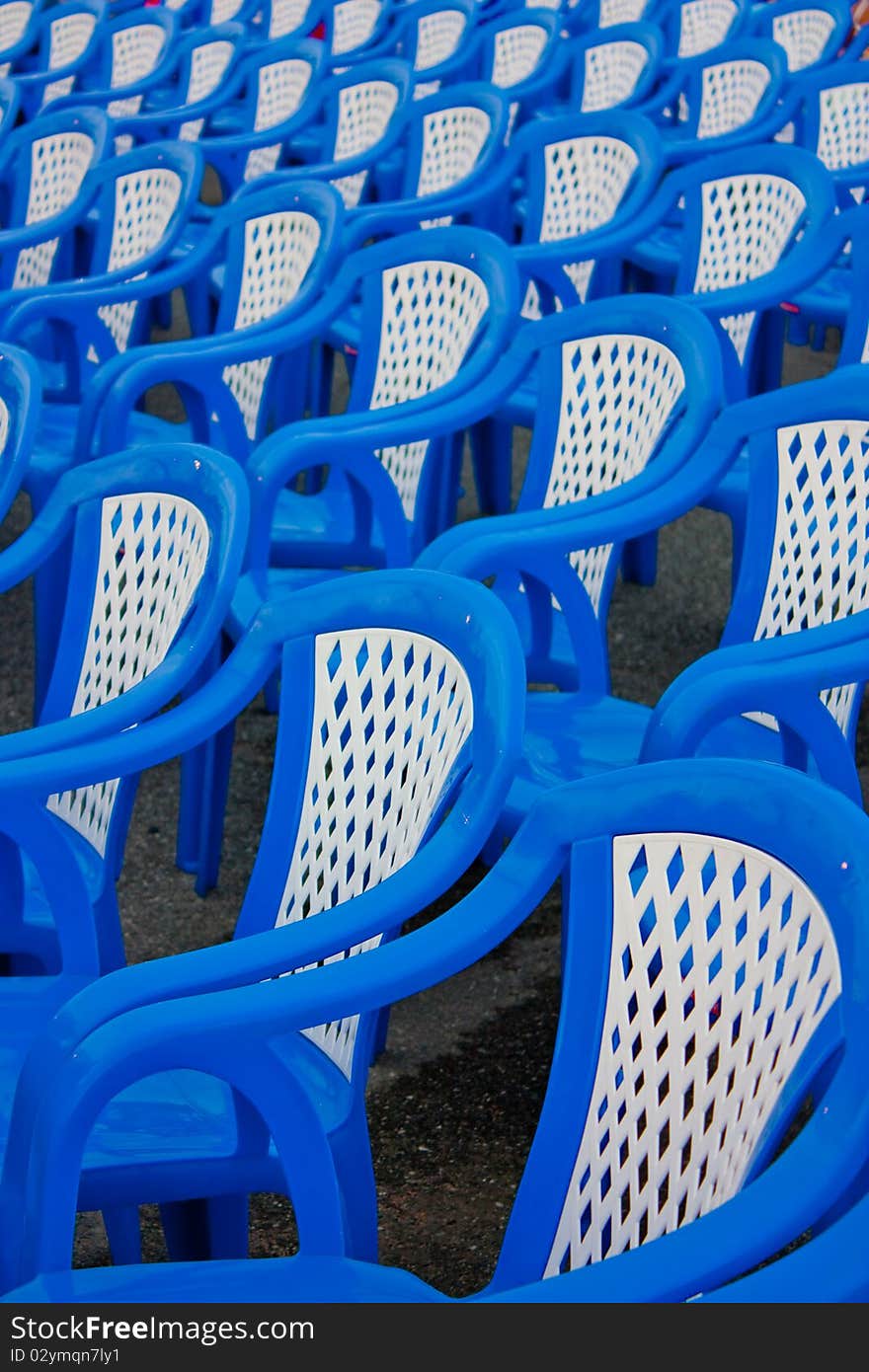 Blue Chair In Party