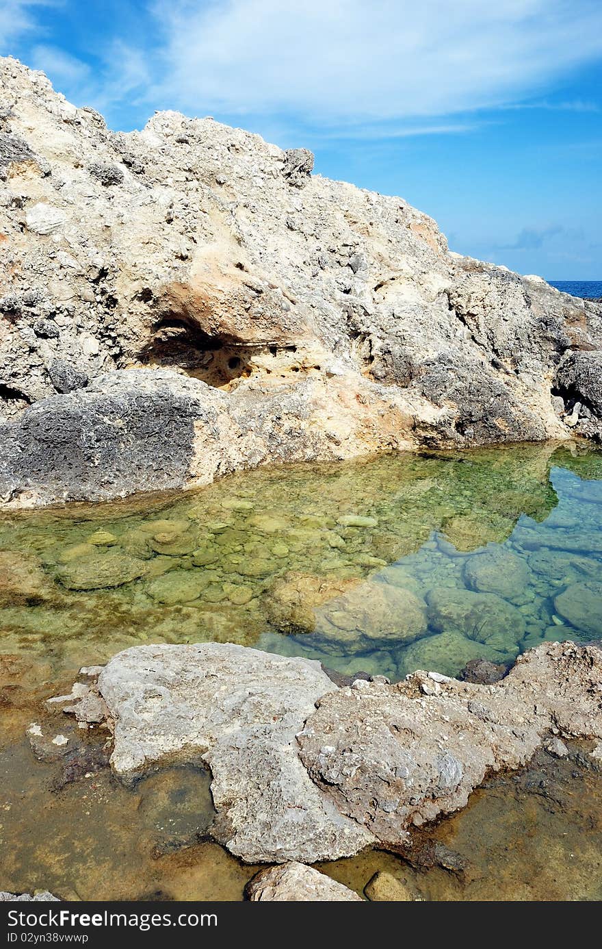 Coastal rocks on the seaside. Coastal rocks on the seaside