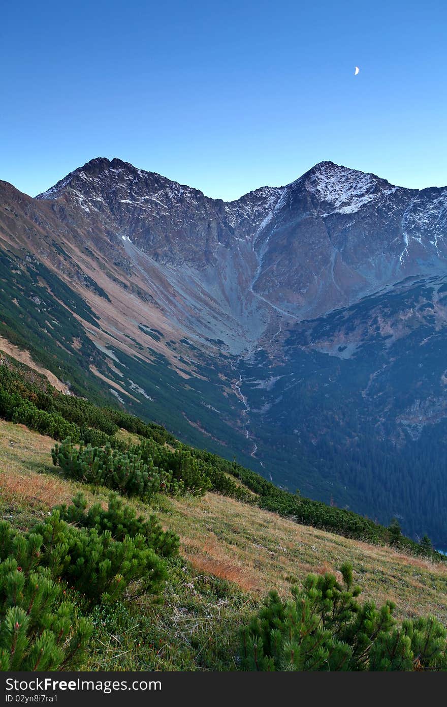 West tatras in autumn at night - Slovakia