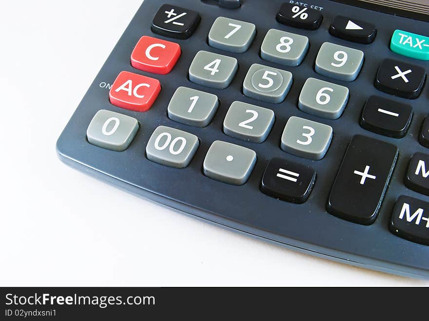 Classic Calculator Closeup Detail