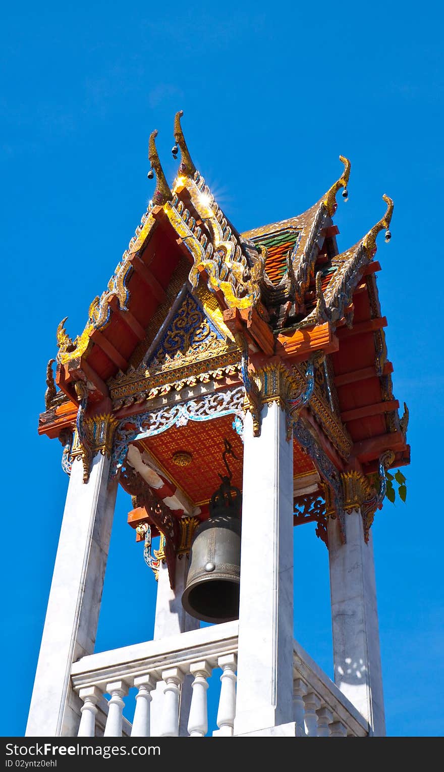 Bell castel in the thai temple