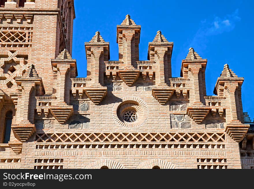 Detail of Roof on train station,Toledo, Spain