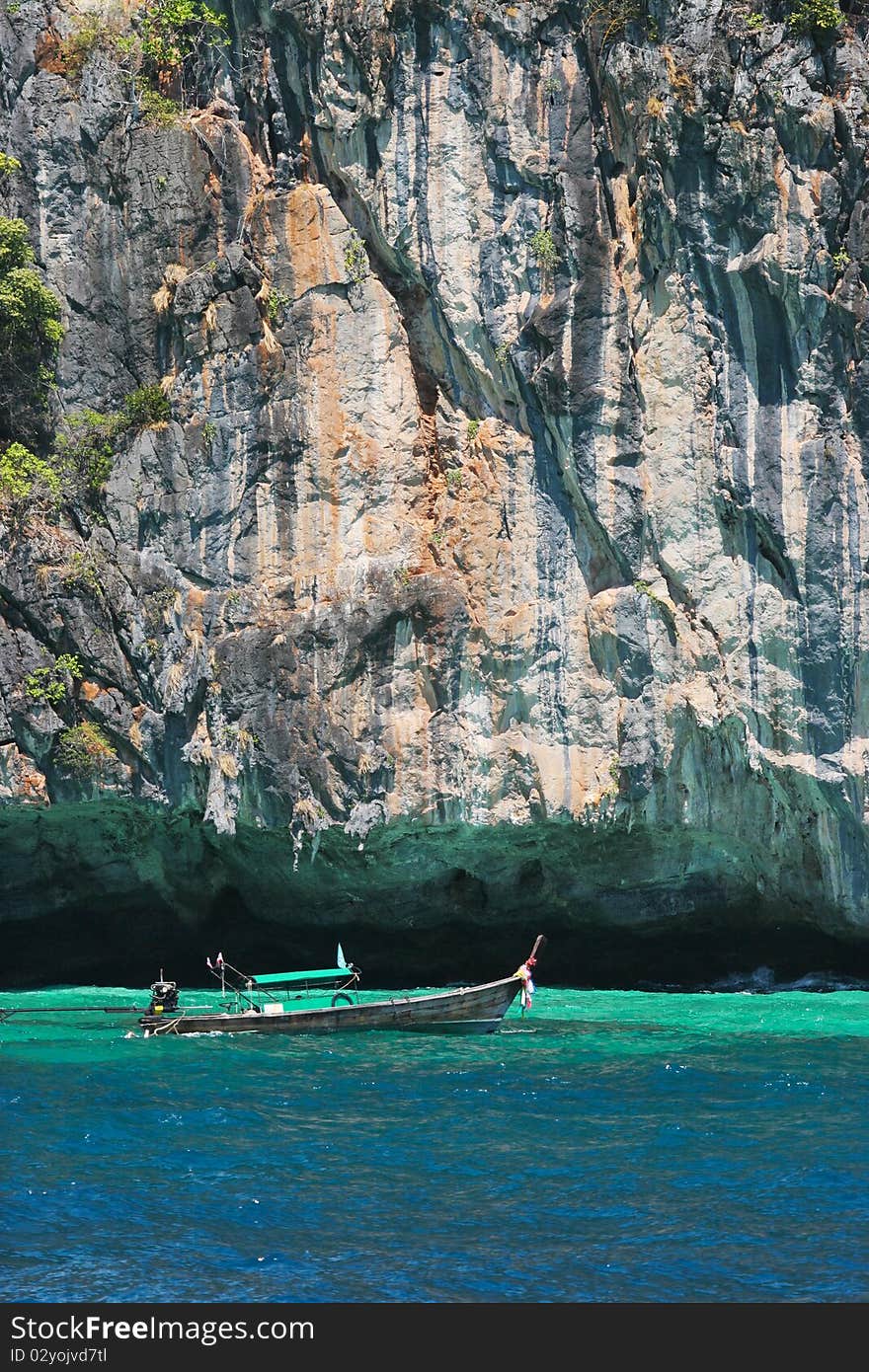 Boat in the sea in Thailand