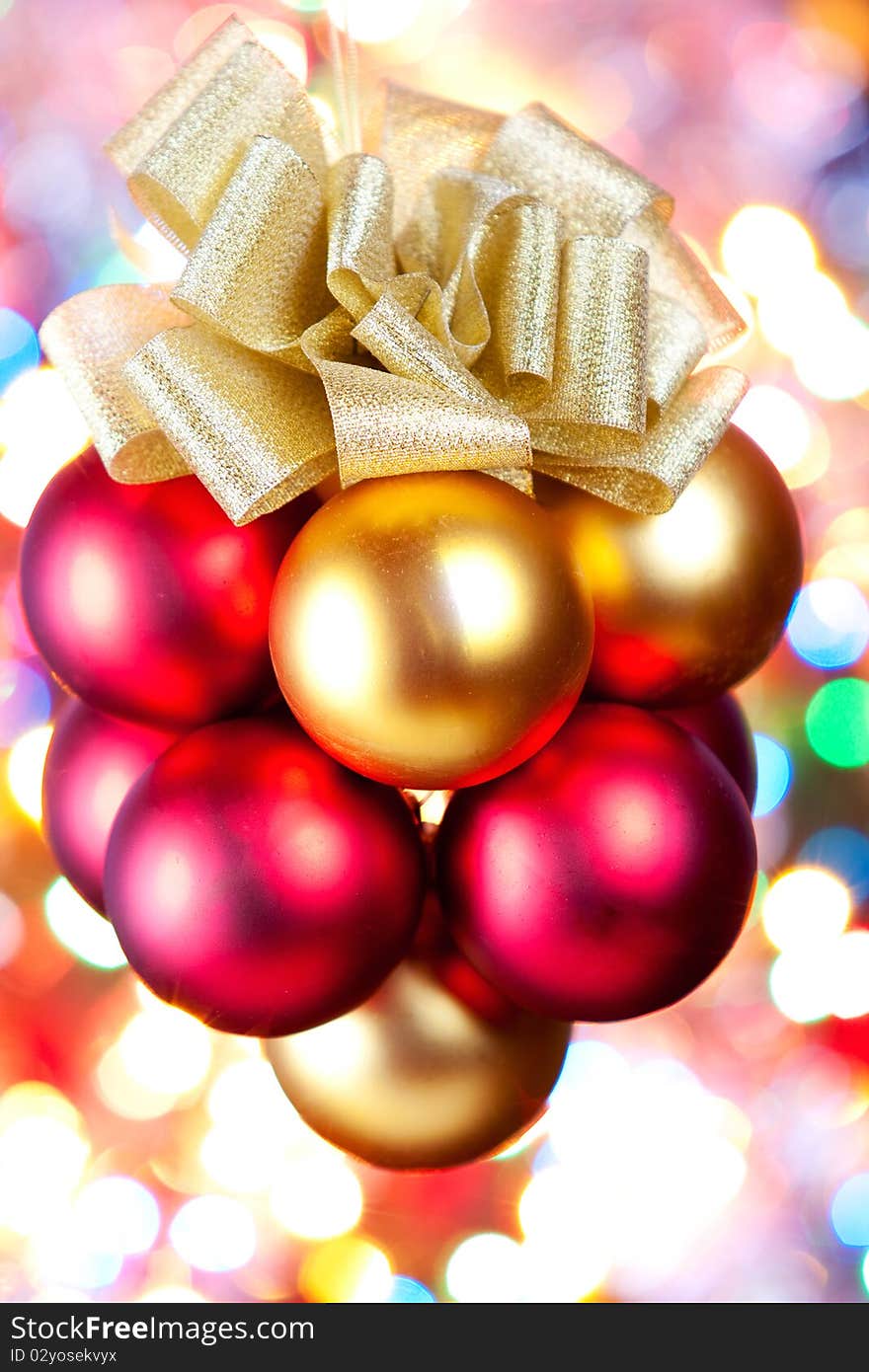 Christmas decorated on a white background