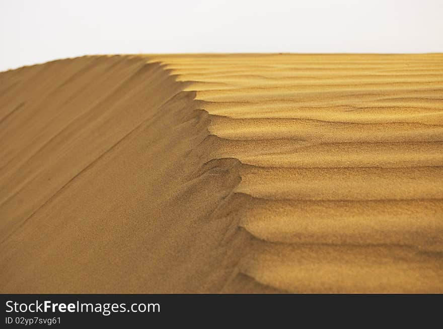 Sand dune in the Jaisalmer desert in India. Sand dune in the Jaisalmer desert in India