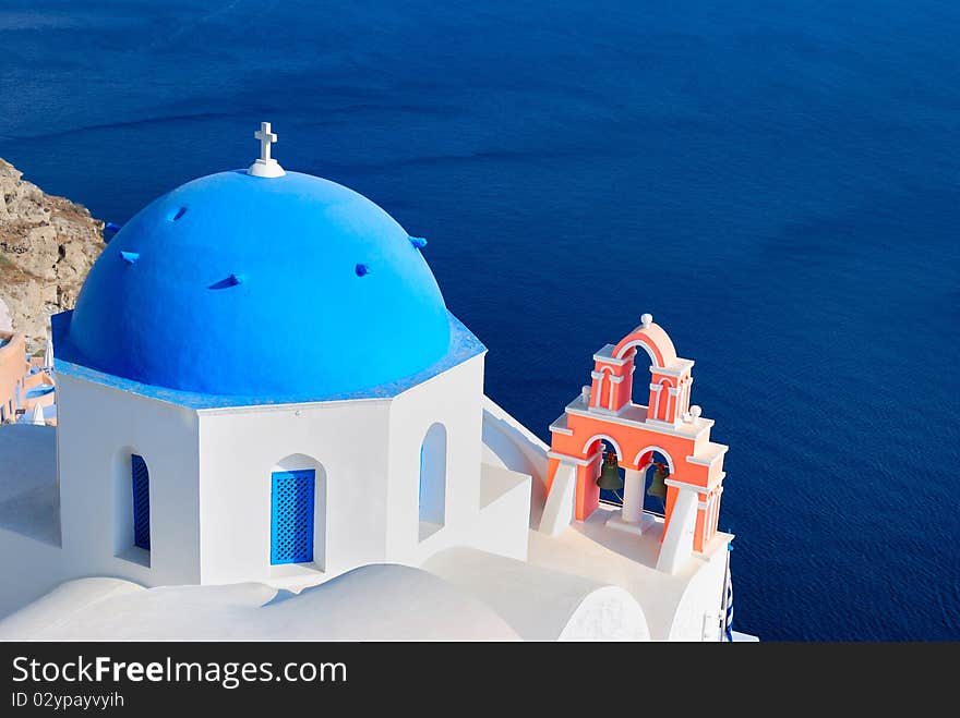 Blue church at Santorini