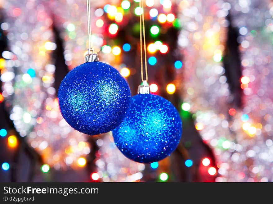 Christmas decorated on a background