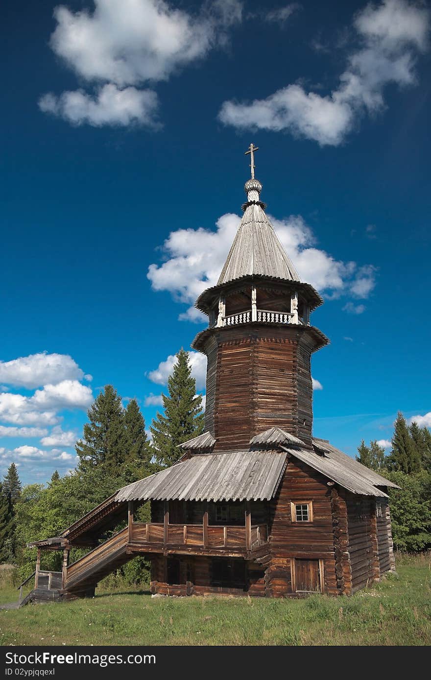 Wooden old church. Kizhi Island