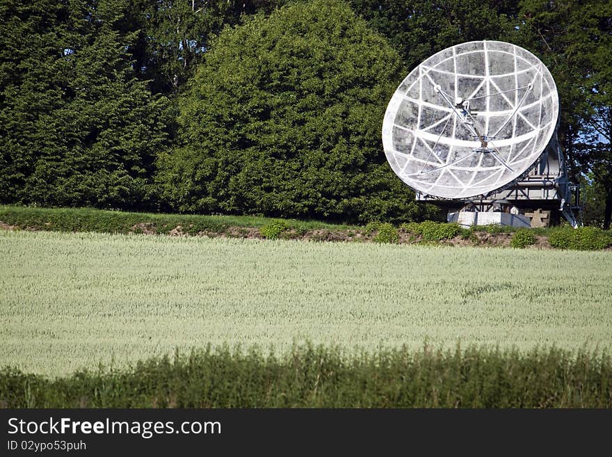 Radio telescope used for scientific research