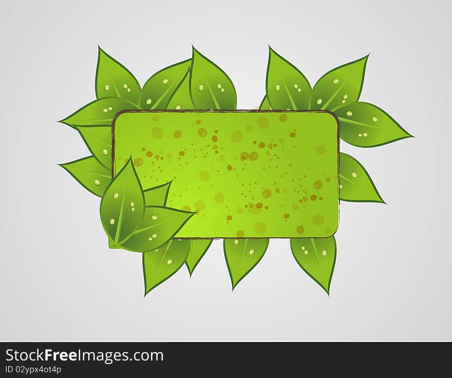 Leaf frame, colored with green gradient. Fully . Enjoy!. Leaf frame, colored with green gradient. Fully . Enjoy!