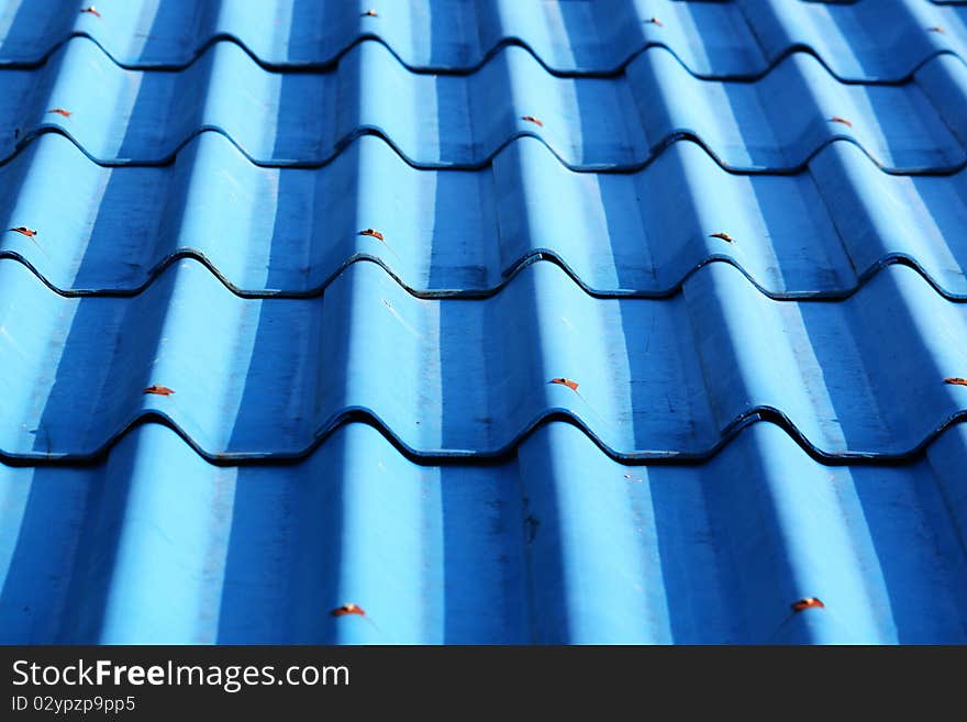 Blue roof Horizontal tiles